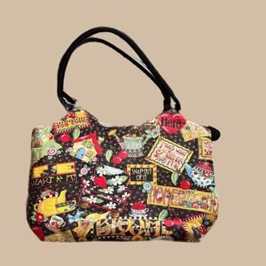 MARY ENGELBREIT MULTI COLOURED SHOULDER BAG